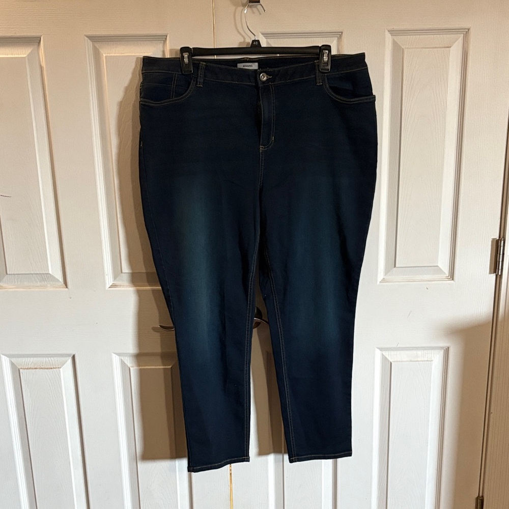 Catherines Deep Indigo Ankle Jeans